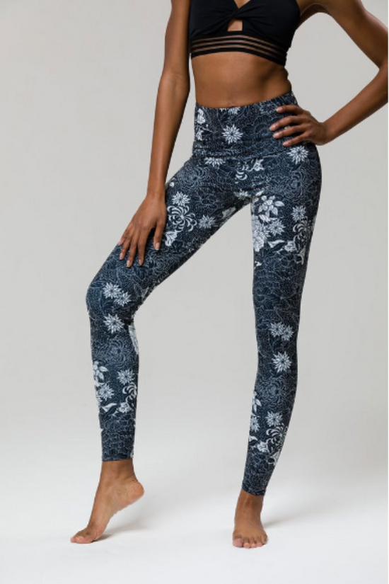 Image Title Onzie High Rise Legging - Kyoto Noir
